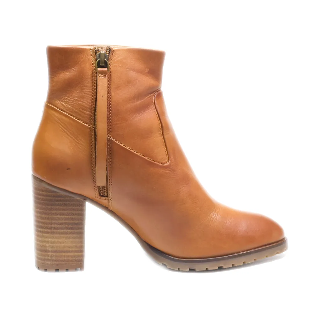 5Th Avenue Ankle Boots Leather Brown Colour For Women