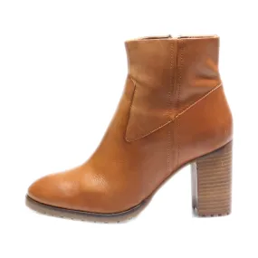 5Th Avenue Ankle Boots Leather Brown Colour For Women