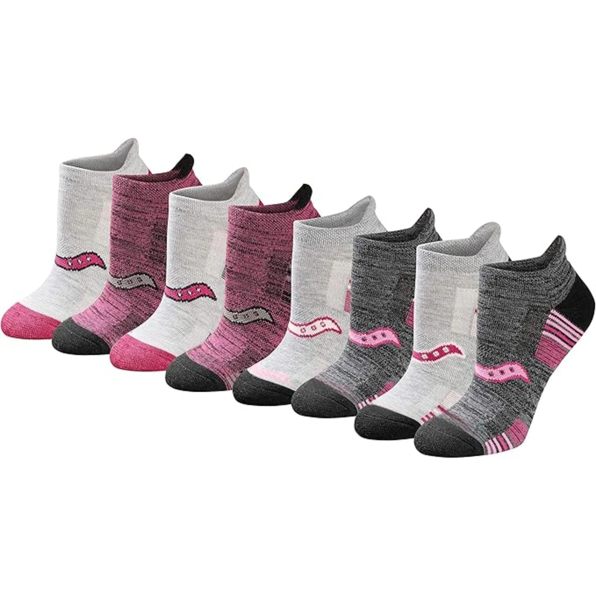8-Pack Athletic Cushioned Socks - Low Cut and Comfortable