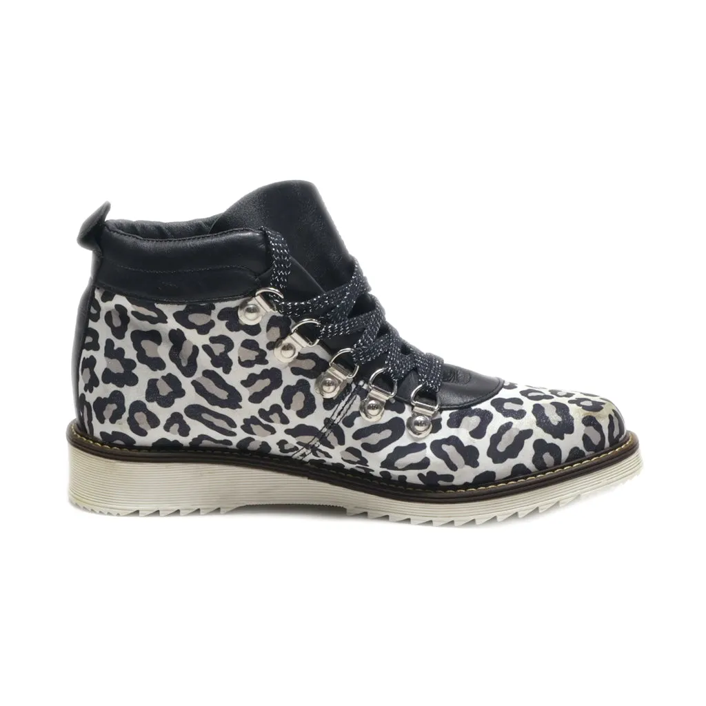 Alba Moda Ankle Boots Leather White Colour For Women