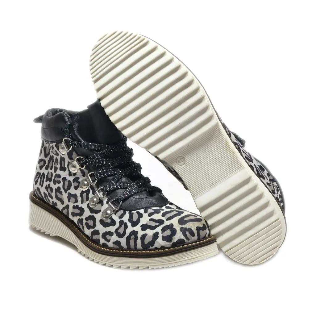 Alba Moda Ankle Boots Leather White Colour For Women