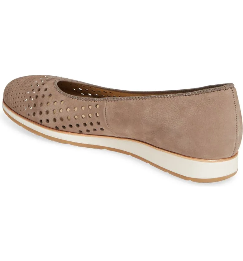 Ara Women's Sardinia Ballet Flats- Taupe