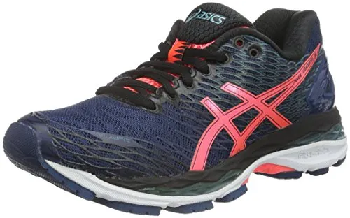 ASICS Gel-Nimbus 18 Womens Running Shoes US M 6 , Poseidon Flash Coral Black
