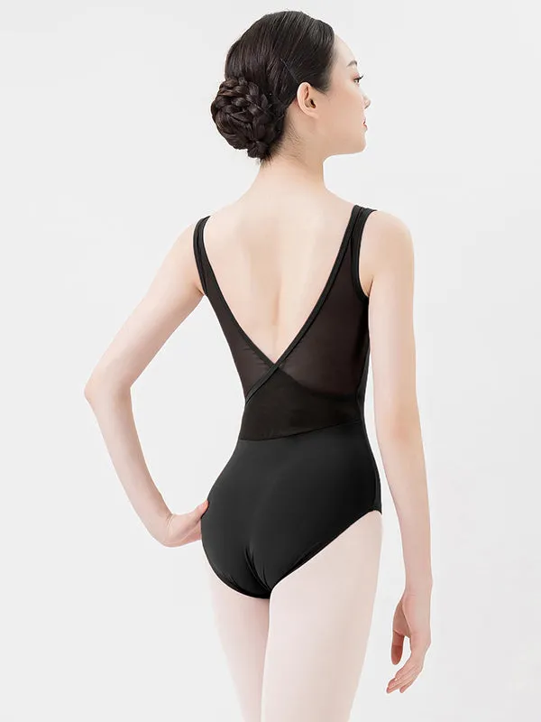 Ballet V-neck Back Cross Sleeveless Leotard Dance Training Clothes