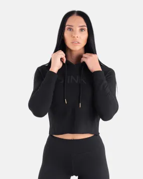 BIINK Crop Hoodie WOMEN - Black