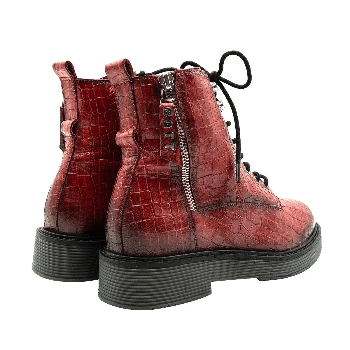 Bugatti Neria Ankle Boots Leather Red Colour For Women