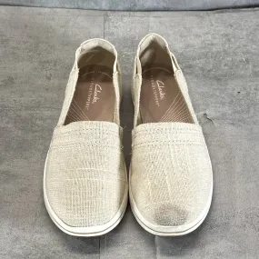 CLARKS COLLECTION Women's Natural Interest Metallic Breeze Step Casual Slip-Ons