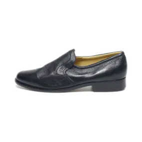 Clerget Slip Ons Leather Black Colour For Women