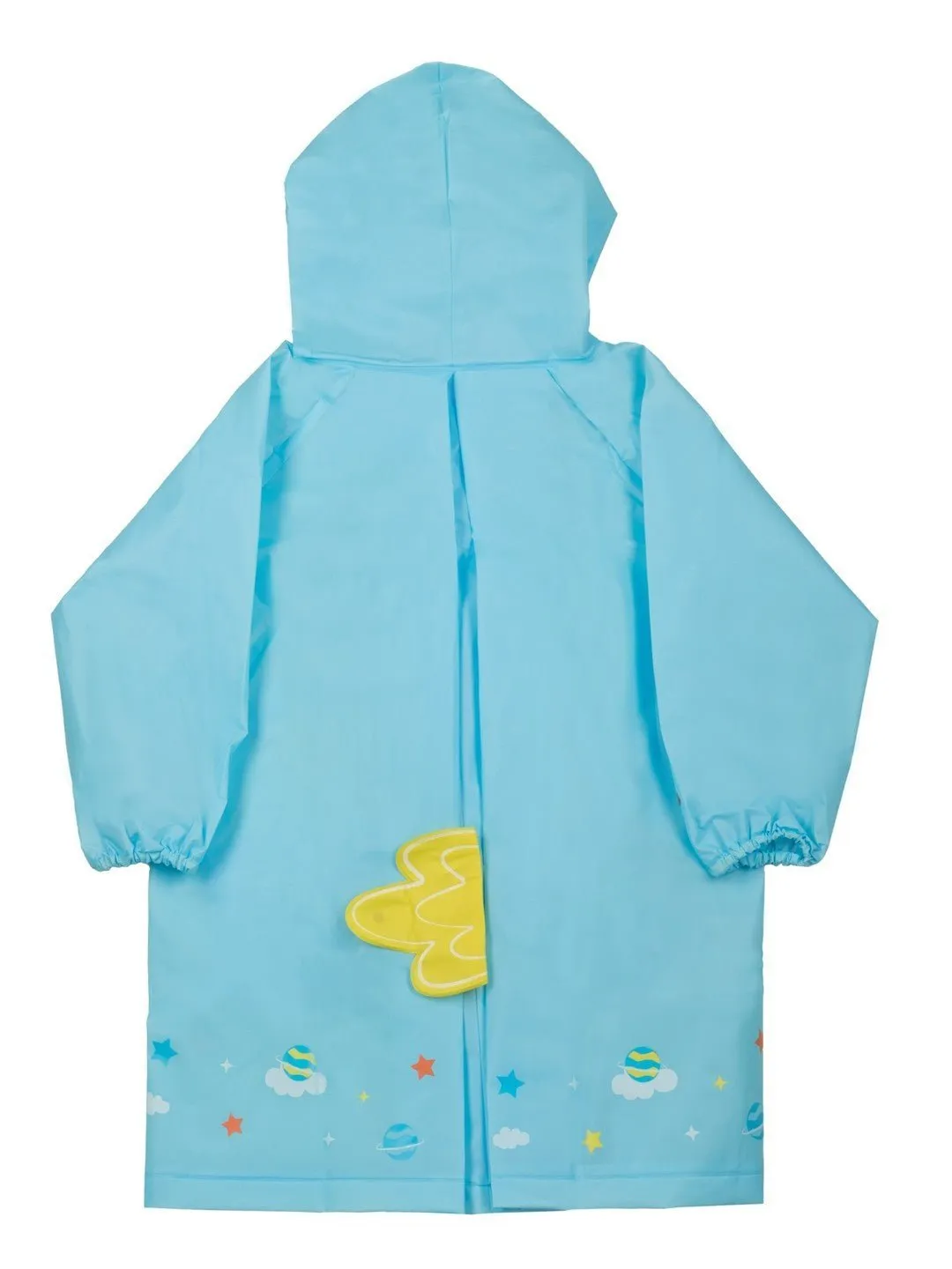 Cosmic Adventure Waterproof Raincoat for Boys in Sky Blue