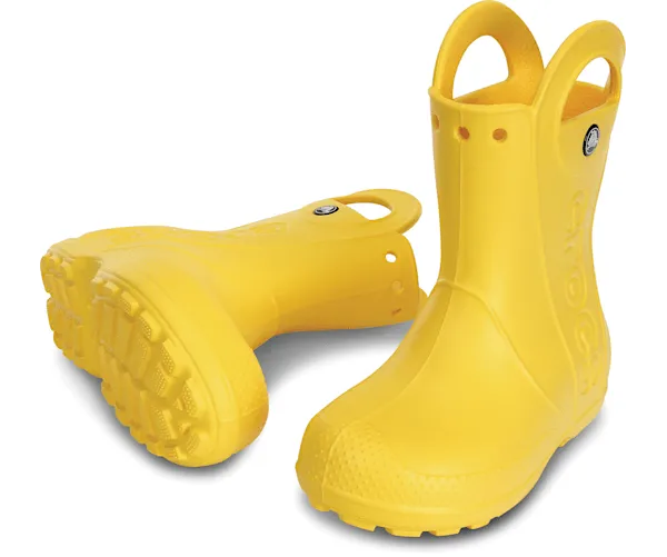 Crocs Kids Classic Handle It Rain Boots - Yellow