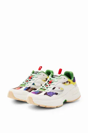 Desigual Christian Lacroix Multicolour Chunky Running Sneakers 24SSKP15