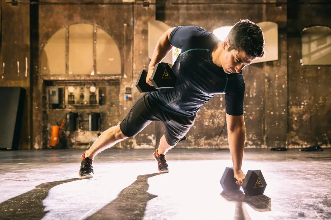 Domyos 10kg Hex Dumbbells