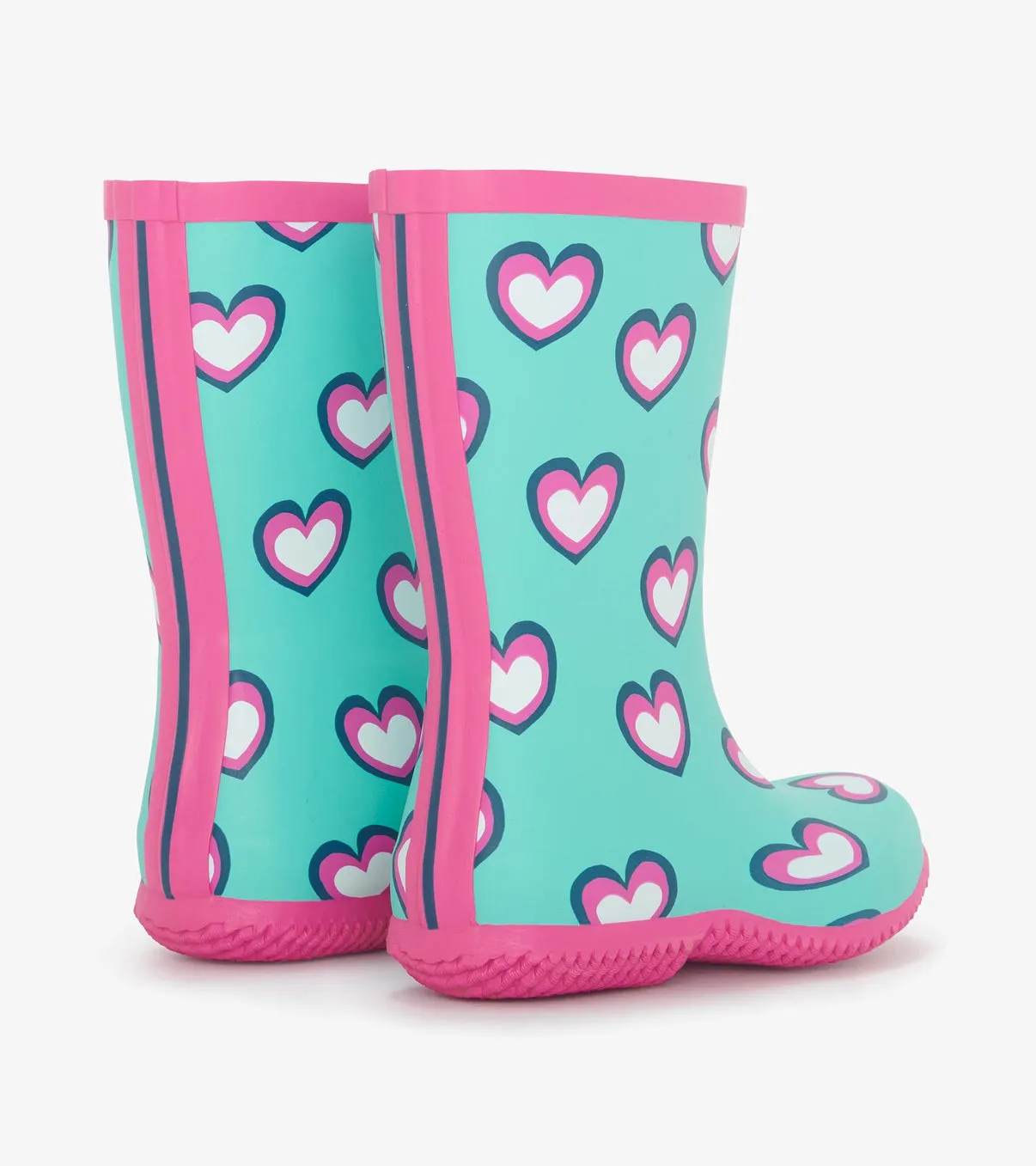 Hatley Packable Rain Boots - Hearts