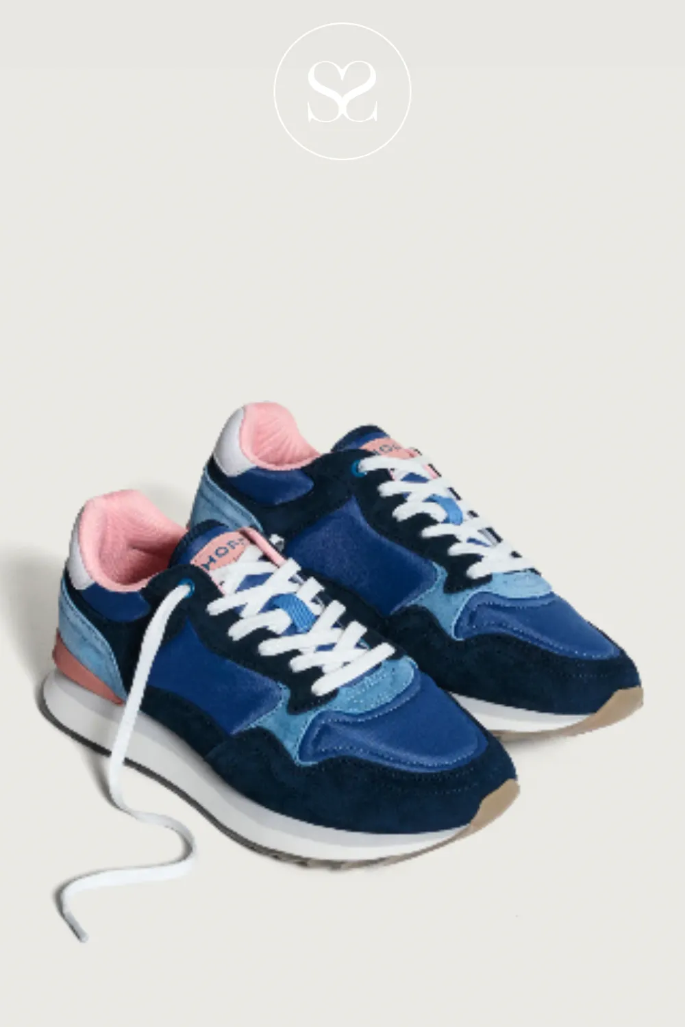 HOFF CORK BLUE MULTI COLOUR WALKING TRAINERS