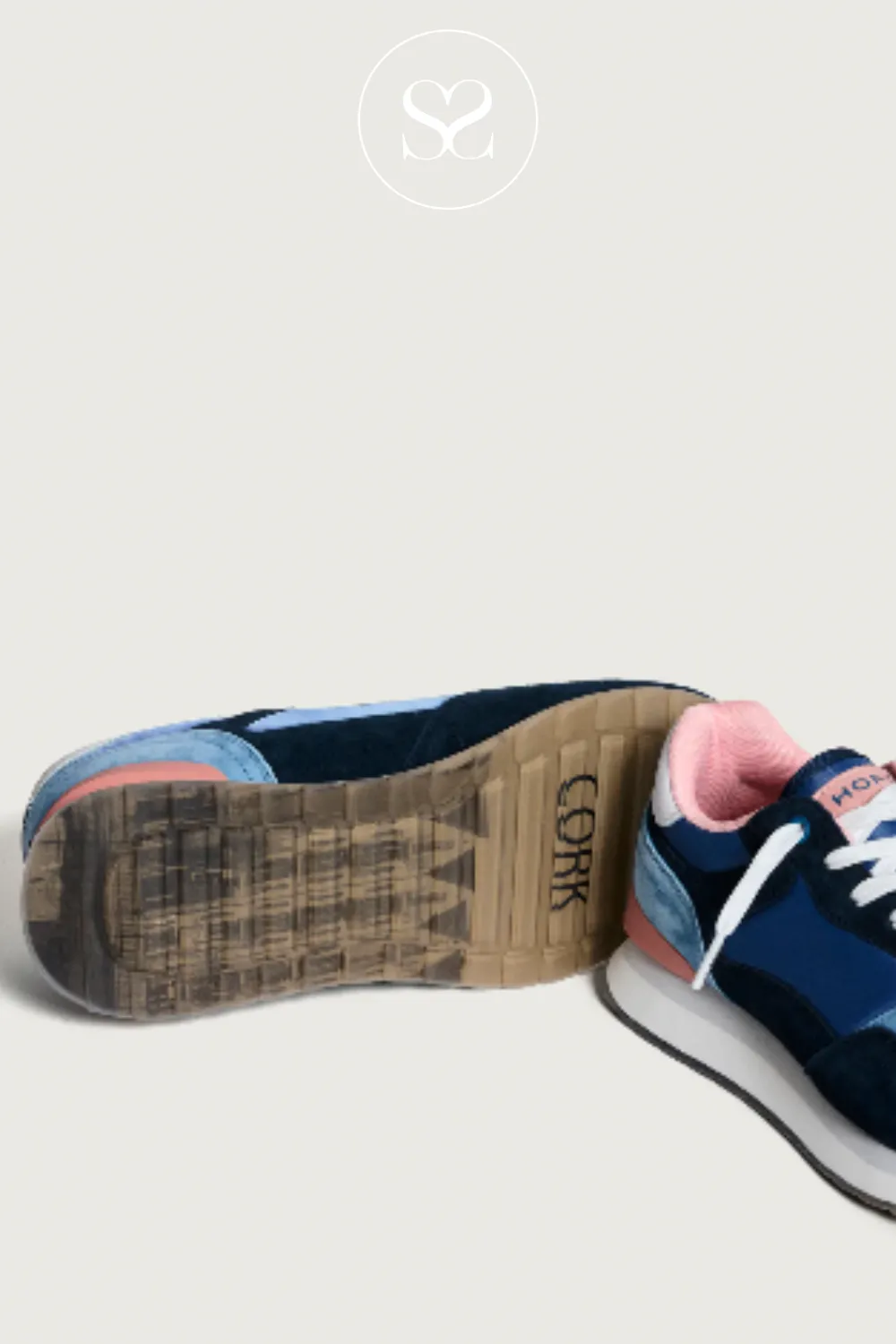 HOFF CORK BLUE MULTI COLOUR WALKING TRAINERS