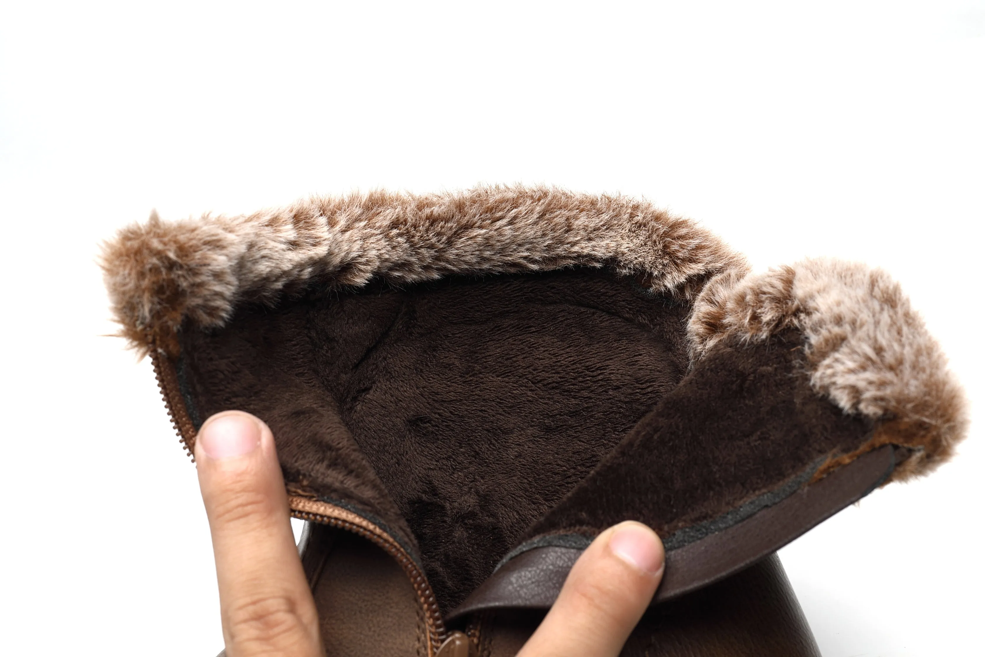 IVACHY Classic Ankle Boots- Soft Fur ankle curf- warm lining - insulated interior- slip resistant A2504