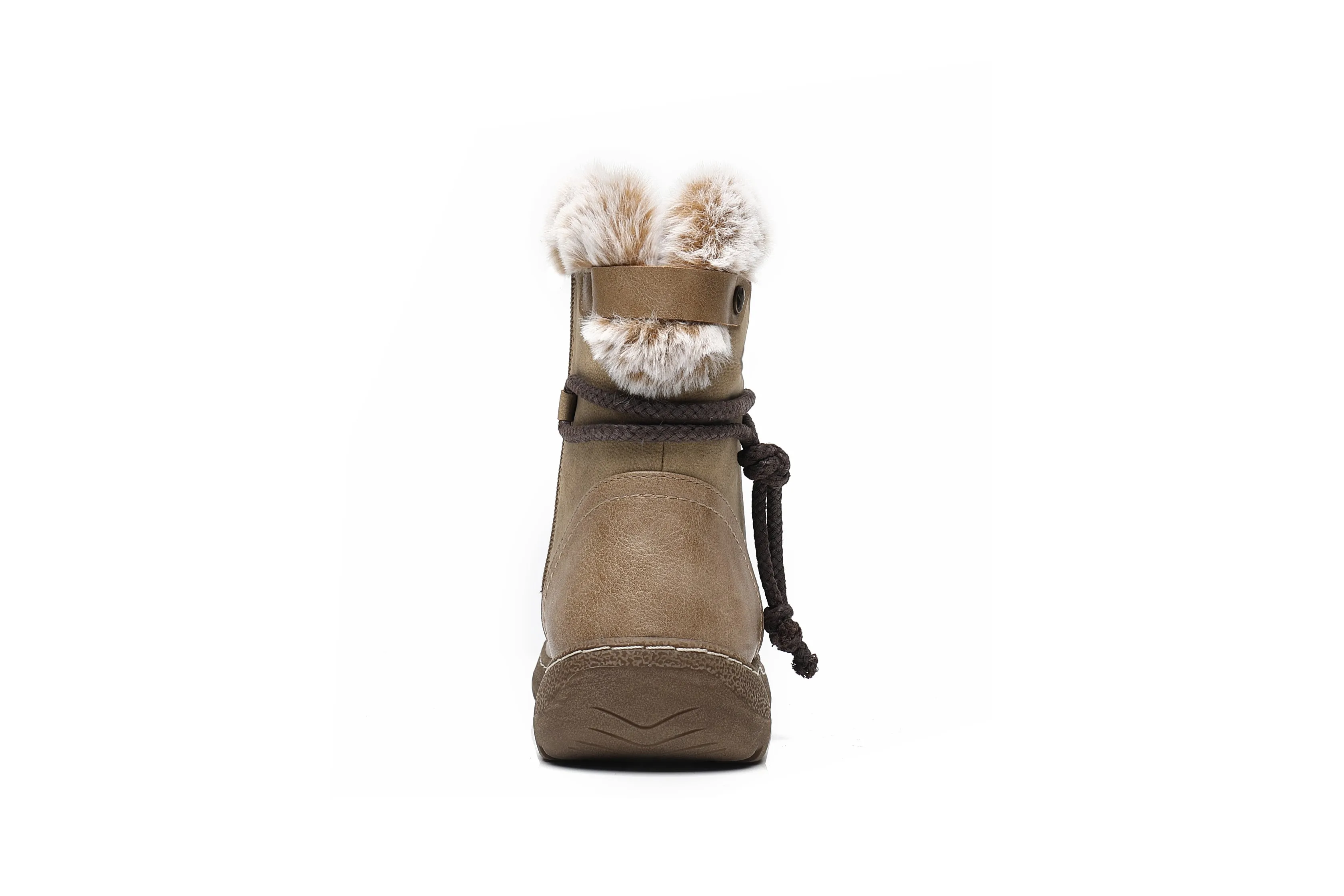 IVACHY Classic Ankle Boots- Soft Fur ankle curf- warm lining - insulated interior- slip resistant A2504