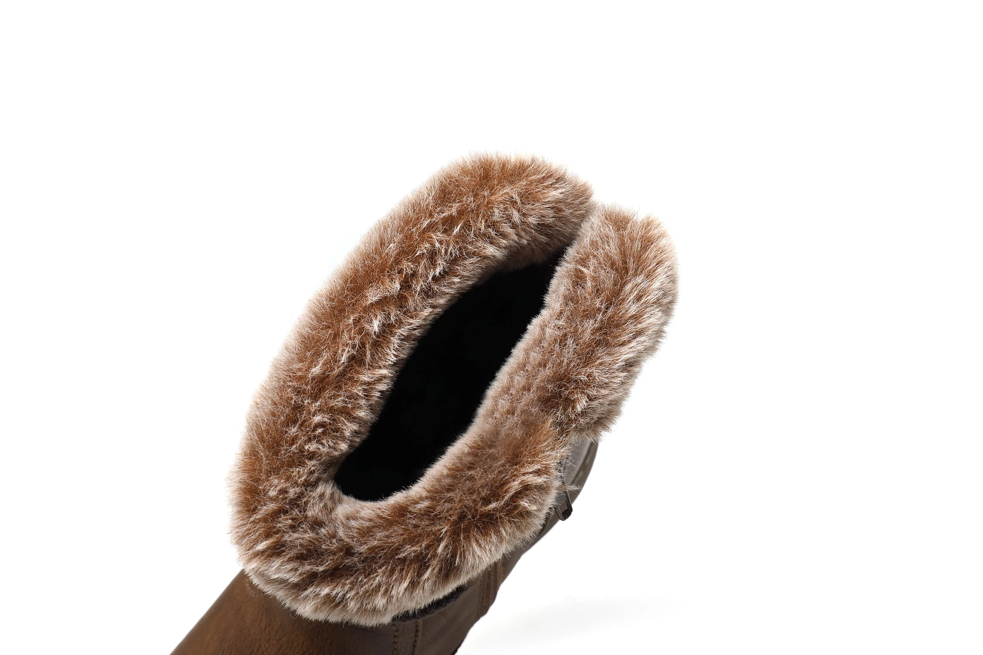 IVACHY Classic Ankle Boots- Soft Fur ankle curf- warm lining - insulated interior- slip resistant A2504