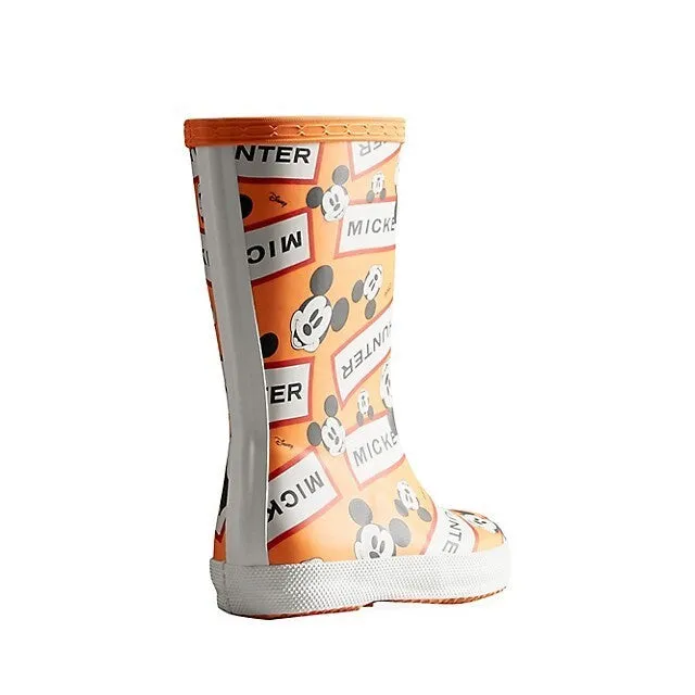 Kids First Classic Disney Print Boot (Aurora Orange)