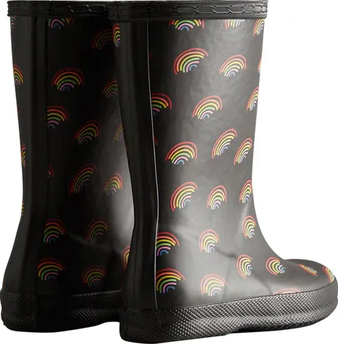 Kids First Mini Rainbow Print Rain Boots (Mini Rainbow Print)