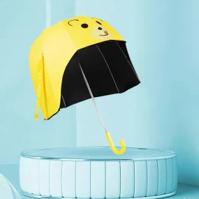 Kids Umbrella Stick Umbrella Cap Shape Cartoon Animal Children Umbrella