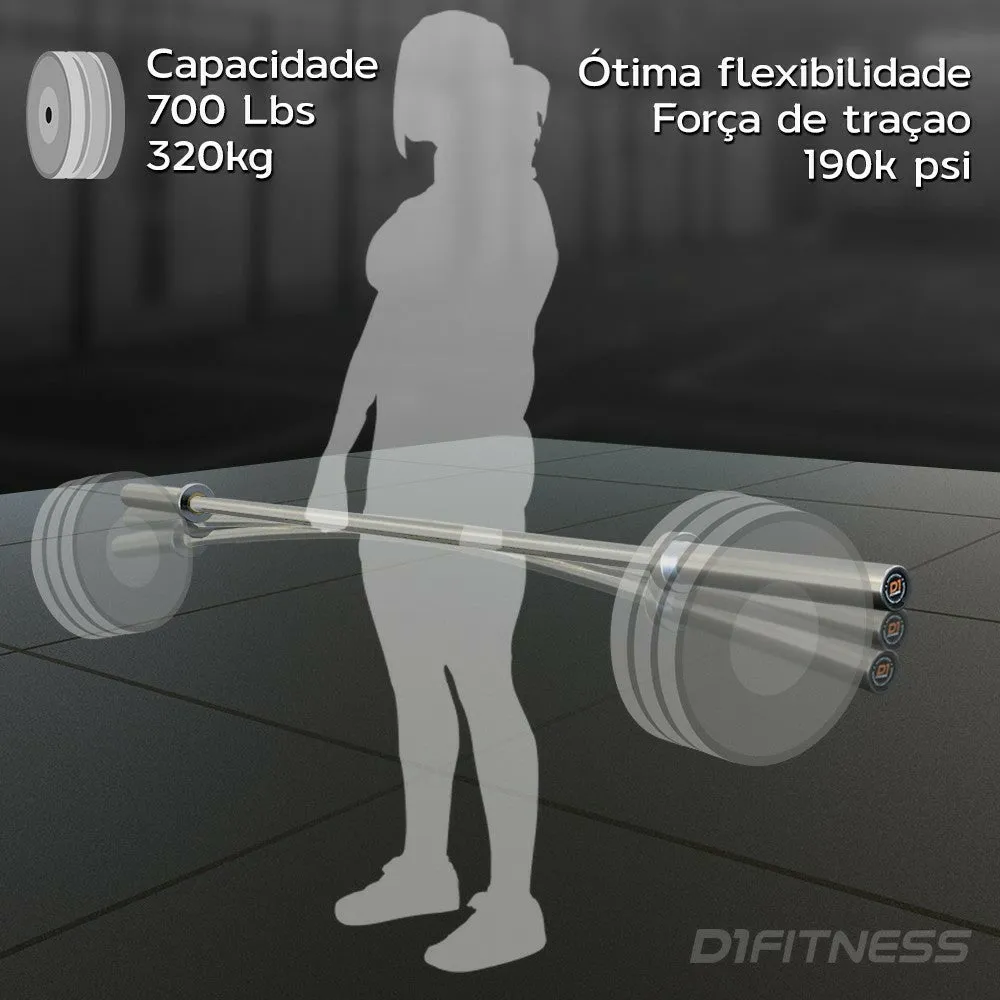 Kit 3 Barras Olímpica Feminina - Cromada
