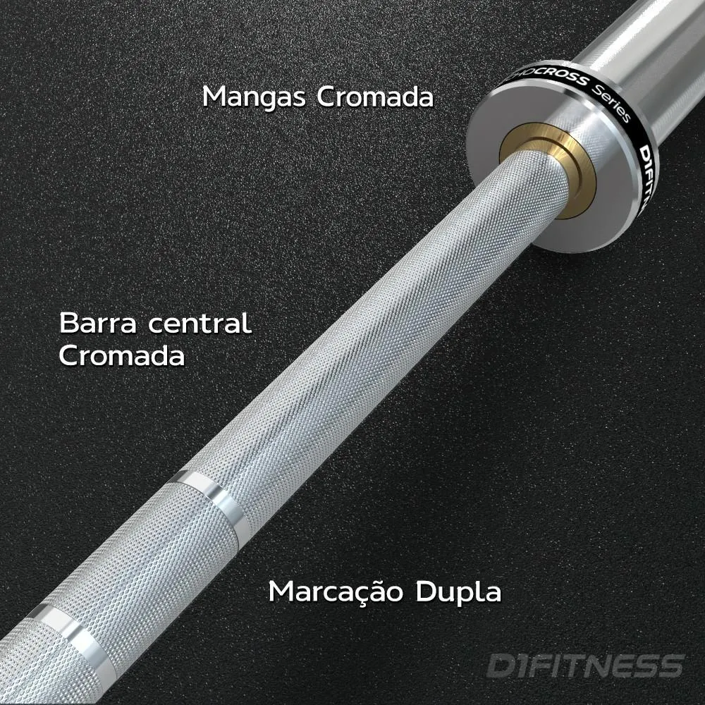 Kit 4 Barras Olímpicas Feminina - Cromada
