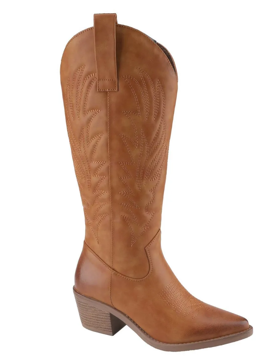 Lainey Tan Western Boot