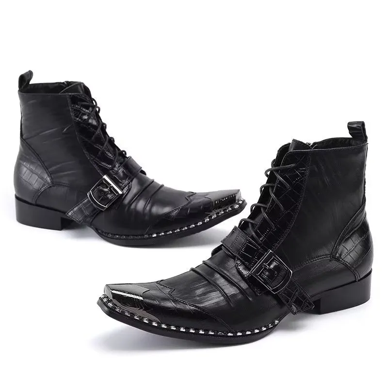 Luxe Serpatura Executive Ankle Boots