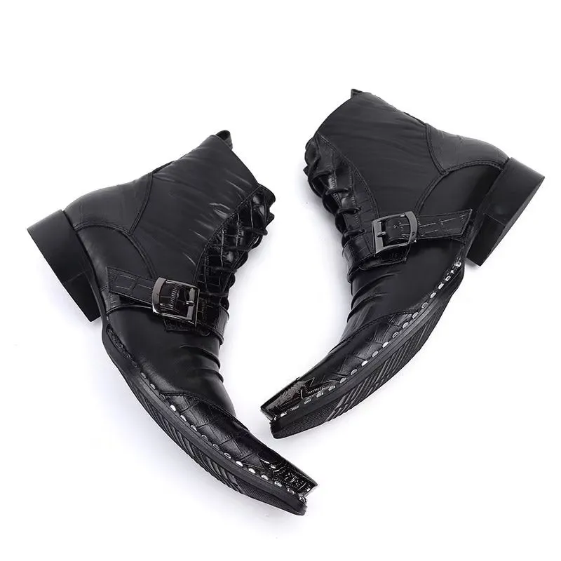 Luxe Serpatura Executive Ankle Boots