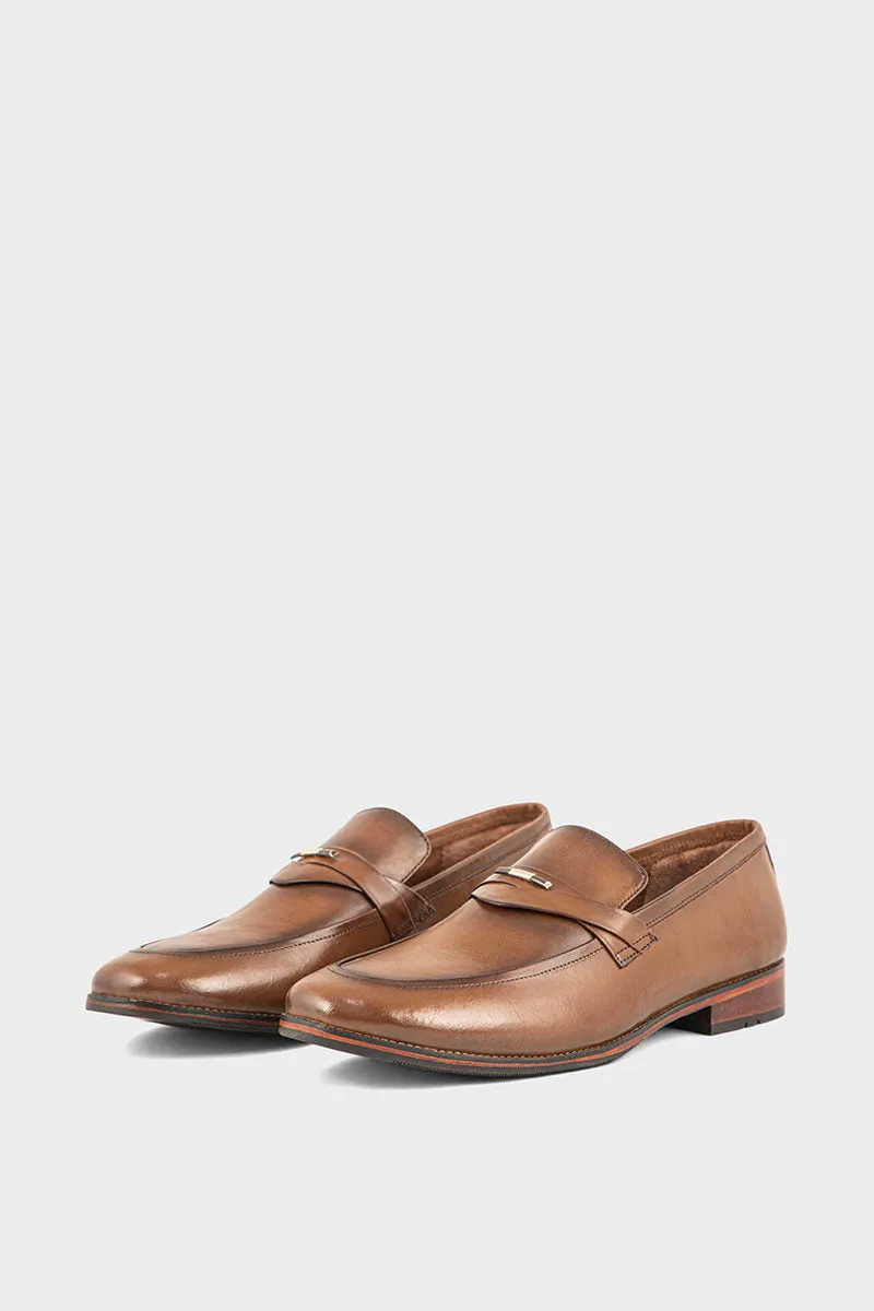 Men Formal Loafers MF7023-Brown