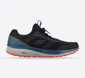 Men's Wide Fit Skechers 220102 GOrun Consistent Trainers - Black/Blue