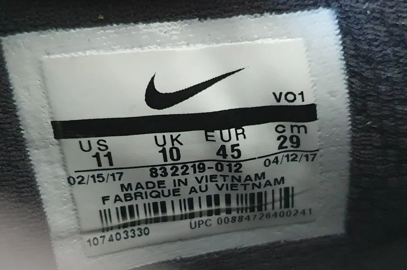 Nike Dual Fusion Training Low Textile Trainers UK10/US11/EU45 832219-012 Black