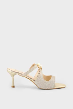 Party Wear Slip On I29230-Golden