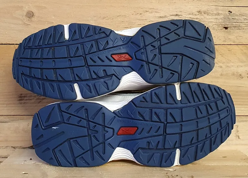 Reebok Daytona Nylon/Leather Trainers 1-78557 White/Blue UK7/US9.5/EU40.5