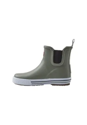 Reima Ankles Waterproof Low Cut Rain Boots Outdoor Rubber Boot for Kids, Greyish Green, 10/10.5 Toddler