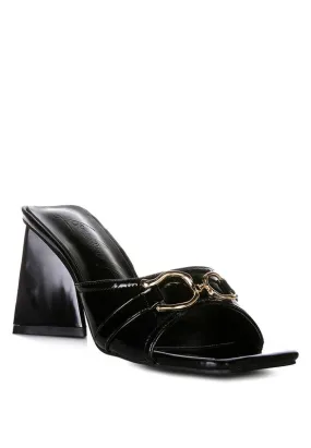 Salisbury Metal Buckle Detail Slider Sandals