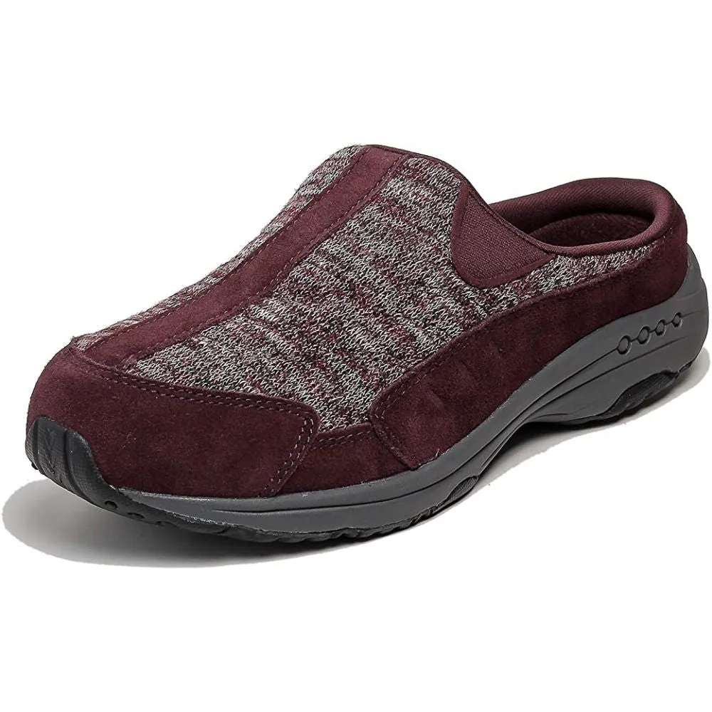 Traveltime 600 Dark Red 600 Fabric Easy Spirit Clog Mule