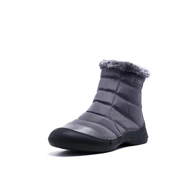 Winter Low Heel Round Toe Ankle Boots
