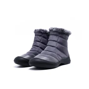 Winter Low Heel Round Toe Ankle Boots