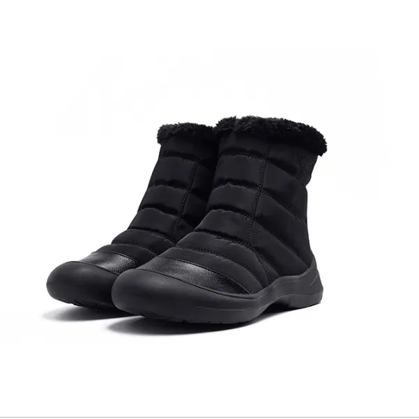 Winter Low Heel Round Toe Ankle Boots