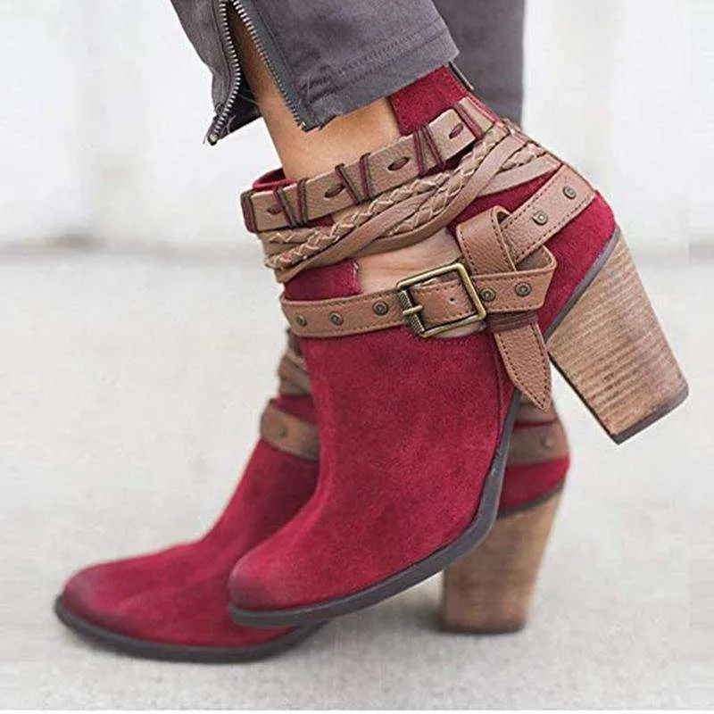 Women Fashion Casual Leather Boots