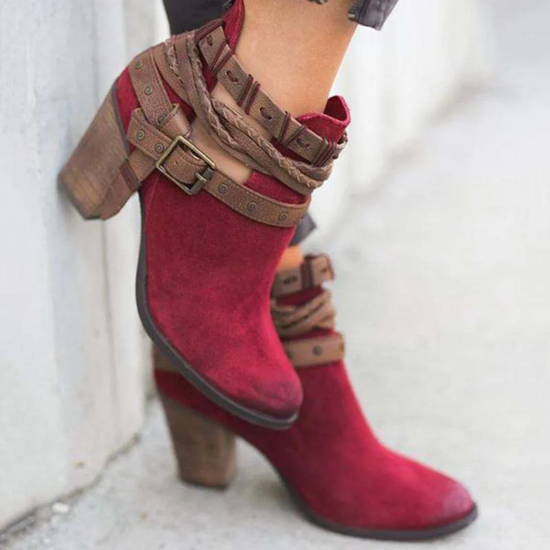 Women Fashion Casual Leather Boots