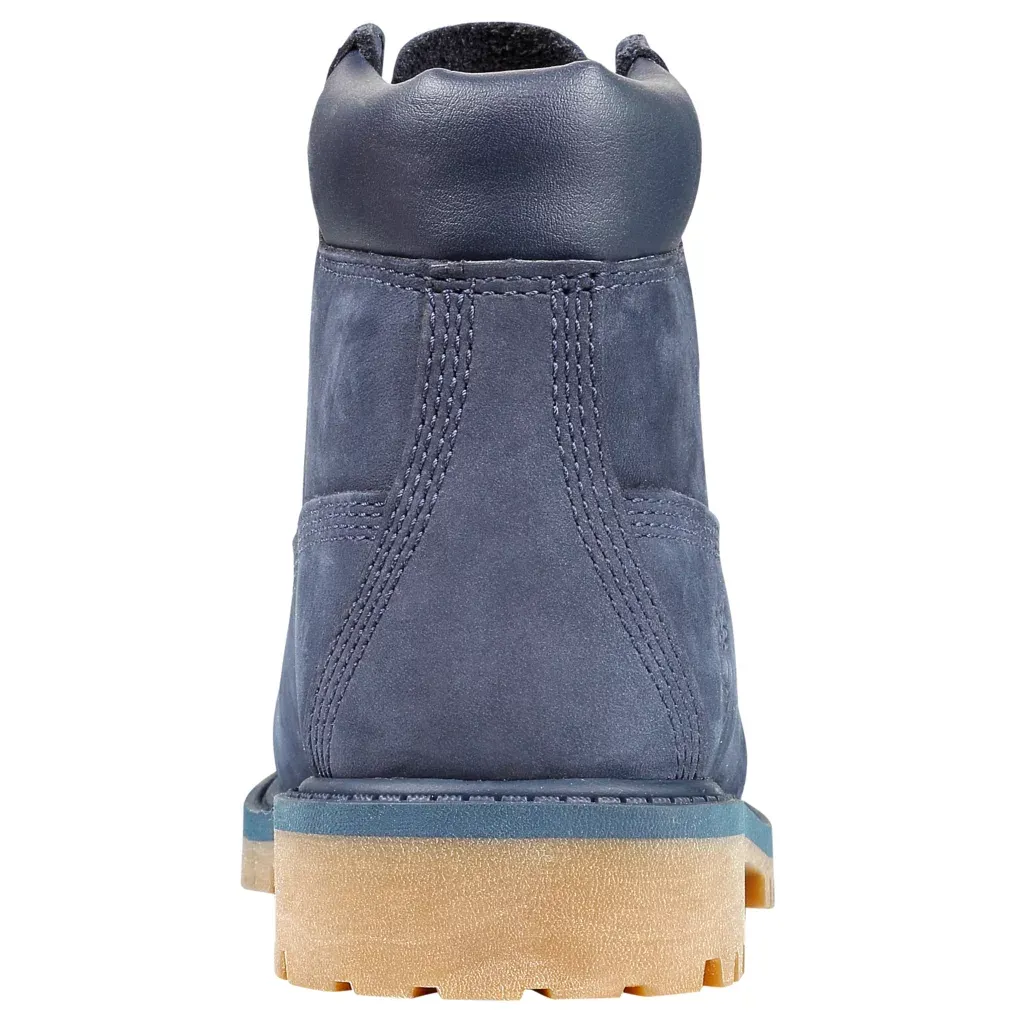 Youth Timberland Premium 6-Inch Waterproof Boots - Blue Nubuck