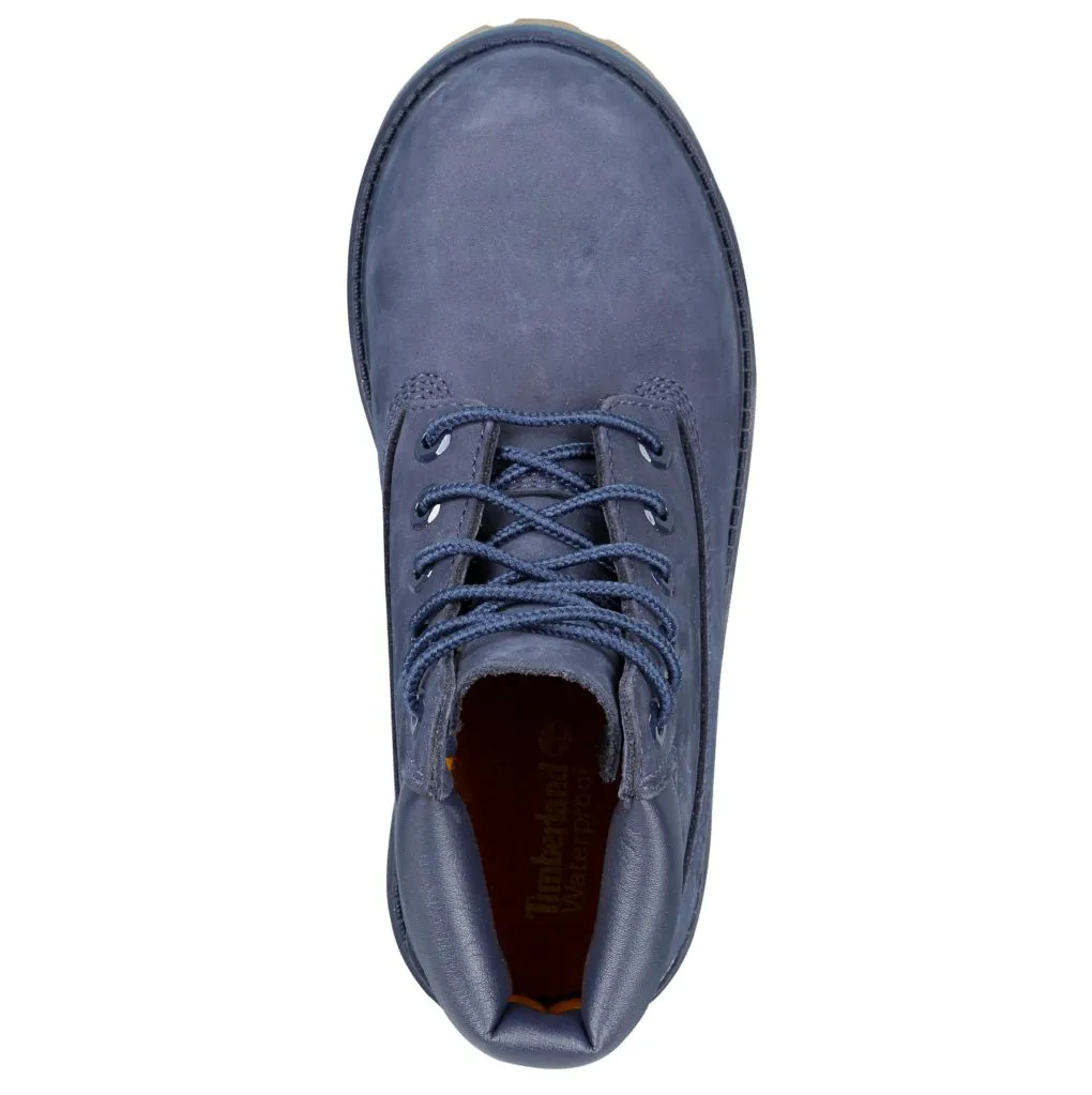 Youth Timberland Premium 6-Inch Waterproof Boots - Blue Nubuck