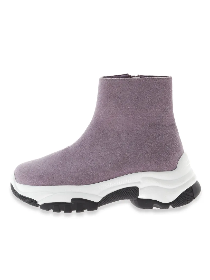 Zip up Sneaker Soles High Top Ankle Boots