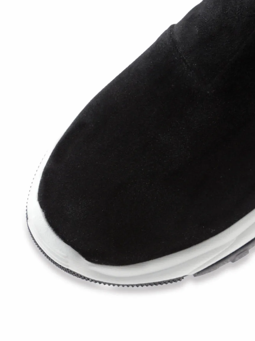 Zip up Sneaker Soles High Top Ankle Boots